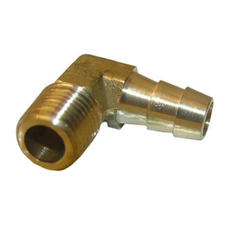 Hillman 0.375 Male Pipe Thread x 0.375 Barb Elbow, 6PK 208119